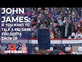 John James: "If you want to talk a big game, you gotta show up"