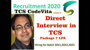 TCS CodeVita Season 9 🔥 Direct interview in TCS 😍Package 7 LPA😍