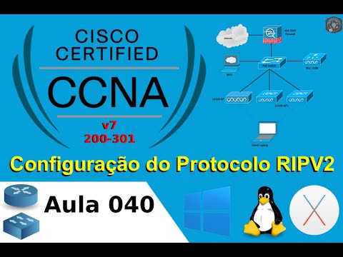 ?? 040 Configuração do Protocolo RIPv2 nos Router 1941/2911  Laboratório Prático Cisco CCNAv7 200-301