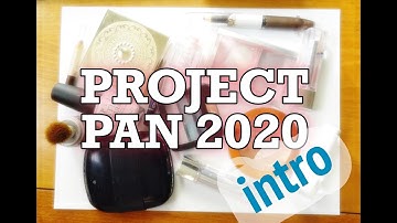 Project Pan 2020 Intro || 20 MAKEUP PRODUCTS IN 2020 || Rolling Project Pan