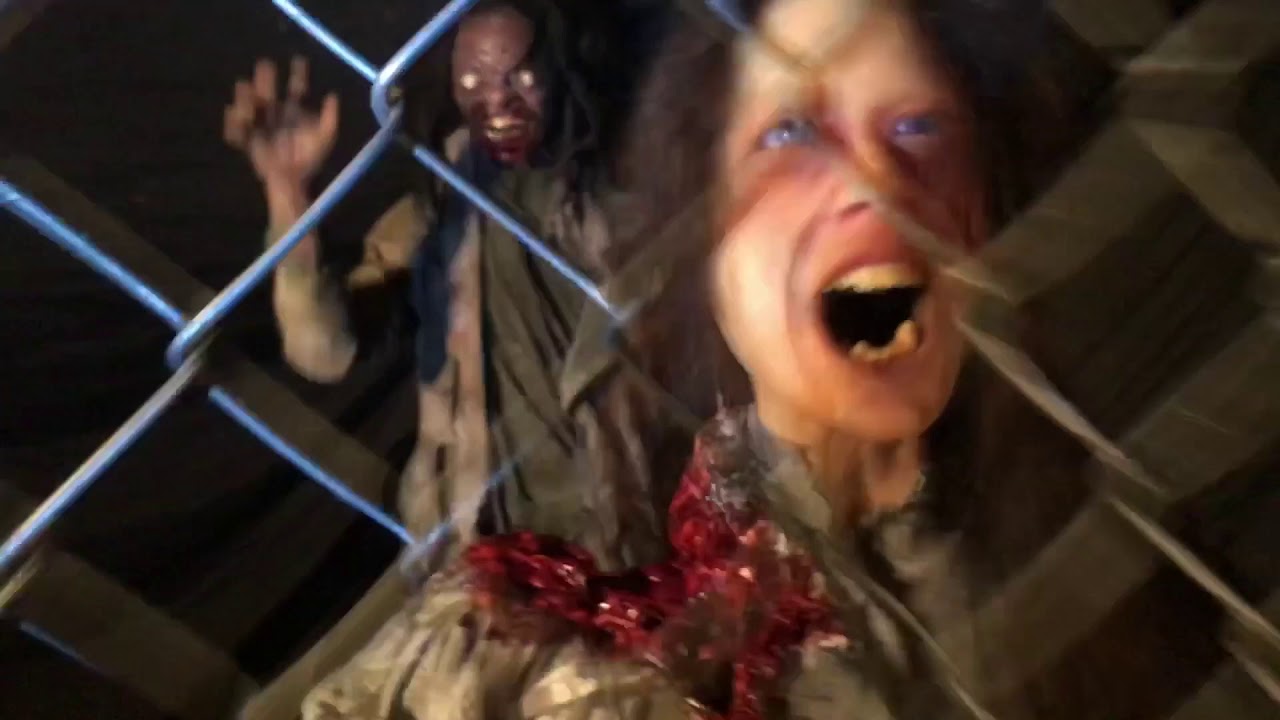 ZFA1303 Zombie Fence Attack POISON PROPS Halloween Animatronic