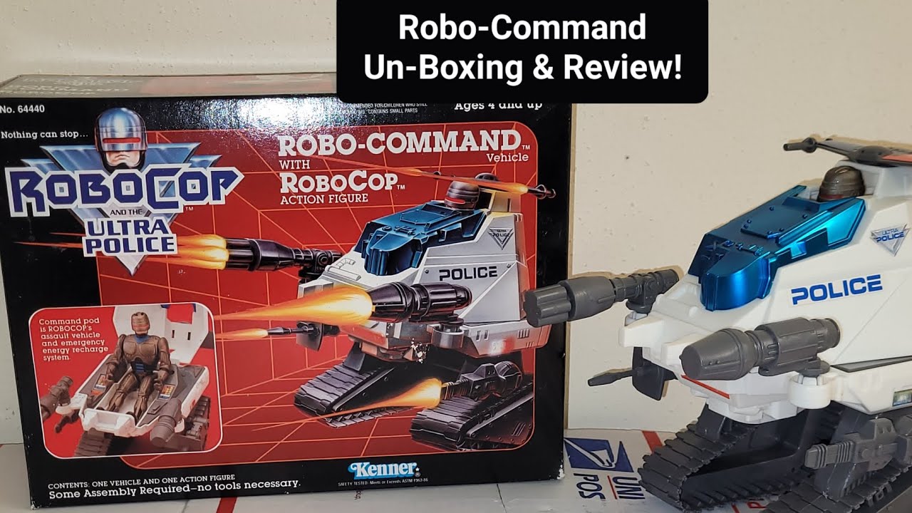 Kenner's 1990 RoboCop and the Ultra Police Robo-Command vehicle