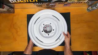 Kaiser Willys Jeep Parts - 15 Civilian Steel Wheel