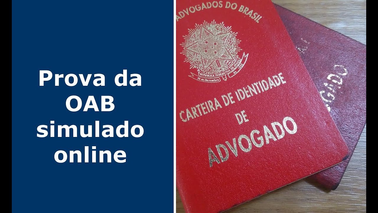 Prova da OAB simulado online YouTube