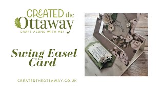 Swing Easel Card Tutorial, Fun & Interactive Papercraft Project@createdtheottaway