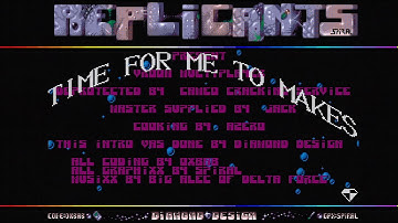 Cracktro by Replicants for Vroom Multiplayer - [Atari ST] 1993