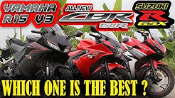 New Yamaha R15 V3 Vs Suzuki Gsx150r Vs Honda Cbr150rwhich One Is