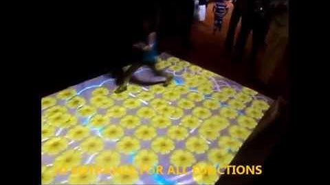A INTERACTIVE WEDDING FLOOR PROJECTION DISPLAY SYSTEM INDIA CHENNAI