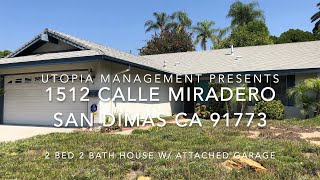 San Dimas Property Management - 1512 Calle Miradero, San Dimas CA 91773