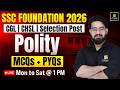 SSC Foundation Classes 2026 | Polity MCQs + PYQs #1 | Chetan Sir | SSC Utkarsh