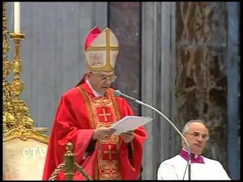 Omelia Santa Messa Pro Pontifice Eligendo 18042005 YouTube