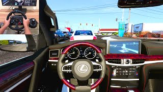 Exploring American Truck Simulator in the Luxurious 2021 Lexus LX 570 Super Sport screenshot 3