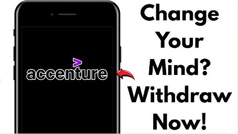 NEW 2025 METHOD: Withdraw Application from Accenture Process (Working)