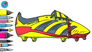 Step Up Your Game: Master Drawing The Adidas Predator Soccer Boot!