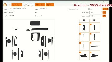 Hướng dẫn sử dụng phần mềm cắt file PPF nội thất ô tô - PCUT