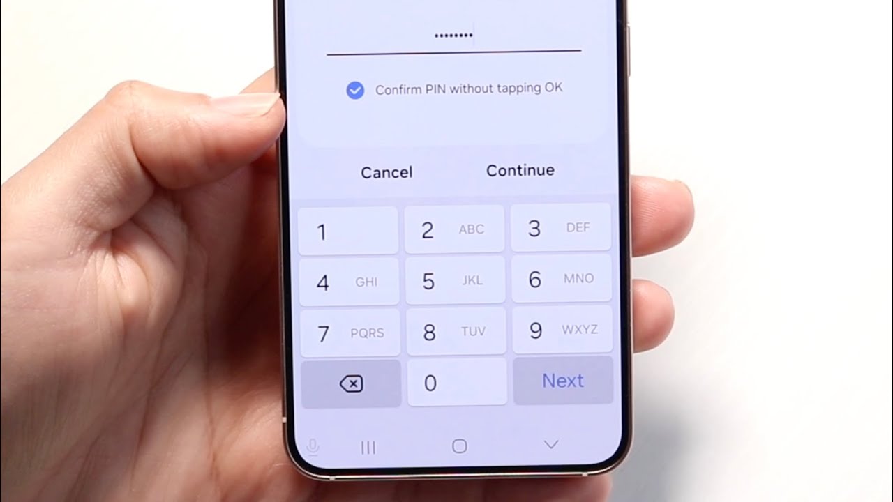 Mobile Pin. Create How To Create a PIN On Your Samsung Phone Without Clicking OK! (2025 ...