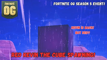 Fortnite OG Season 5 - Red Kevin the CUBE SPAWNING EVENT Gameplay! (8K,60FPS)