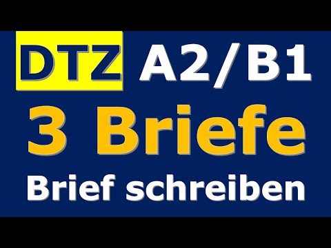 G.A.S.T | DTZ / B1 | Brief schreiben | E-Mail schreiben | 3 wichtige Briefe | 24.12.2023