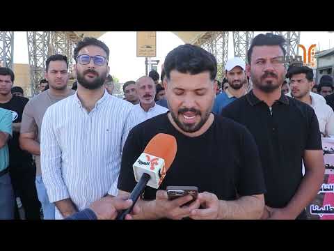 تلويح بالتصعيد ونقل التظاهرات الى البرجسية الخريجون يجددون التظاهر امام نفط البصرة