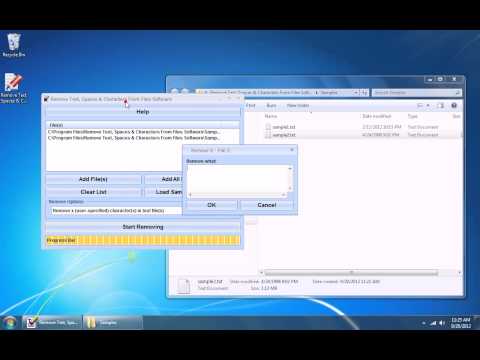 How To Use Remove Text, Spaces & Characters From Files Software