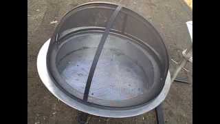 Stainless Steel Fire Pit With 5 Top Flange For Spark Safety Screen