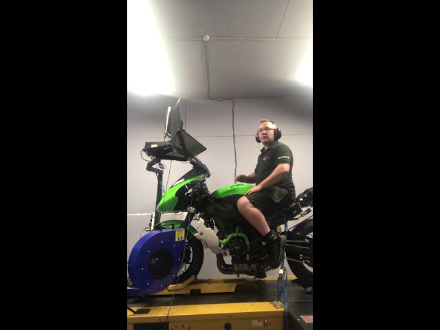 たぬぽん♡ Kawasaki ZX6R 2007 Dyno Run with Cordona Quickshifter and custom