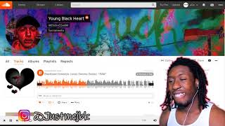 Young Black Heart-Blackheart freestyle (prod.Dommy Dollas) *RAW* *REACTION*