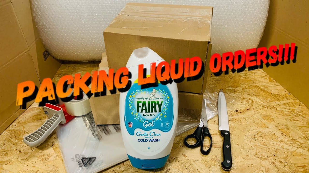 Packing Liquid Orders For Amazon MF & Ebay Customers, Using Different