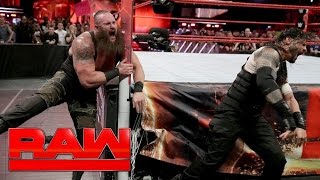 Roman Reigns attacks Braun Strowman: Raw, May 8, 2017