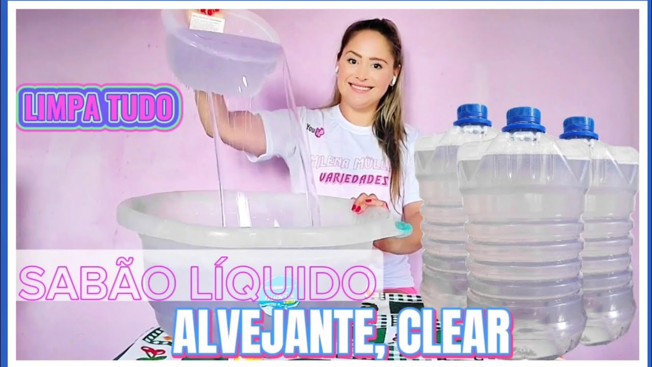 😱SABÃO LÍQUIDO ALVEJANTE CLEAN LIMPA TUDO- FAÇA  E VENDA MUITO 😱 ECONÔMIA COM QUALIDADE