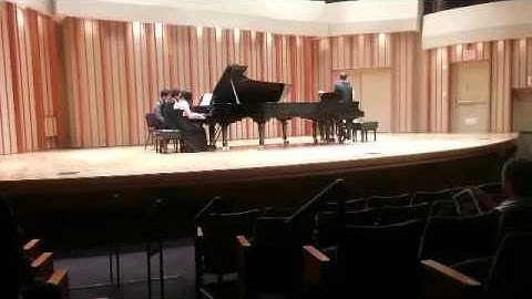 Chopin variations in D Major for four hands, Variation 2.