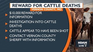 Reward for cattle deaths