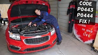 CHEVROLET CRUZE SONIC CODE P0443 P0444 FIX. CHEVY CRUZE CHEVY SONIC PURGE VALVE, HOLDEN CRUZE