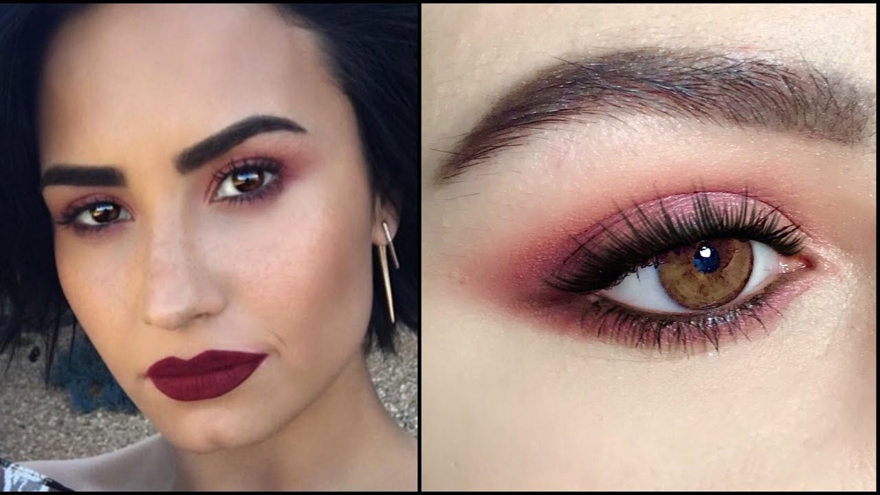 Demi Lovato MakeUp 💄 Burgundy