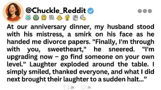 [FULL STORY]At our anniversary dinner, my husband stood with his mistress, a smirk ...!