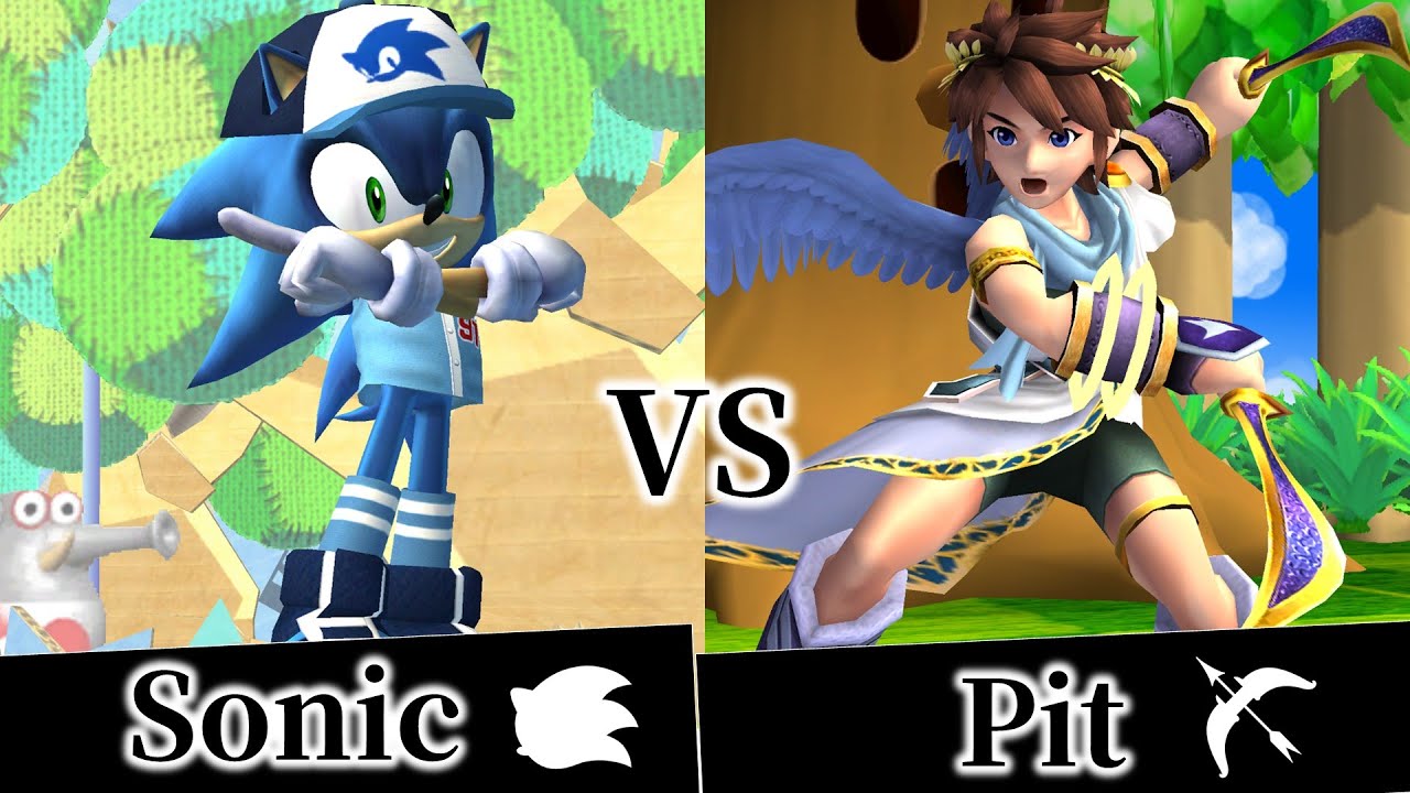【スマブラX】 ソニック VS ピット【スマブラハック】
