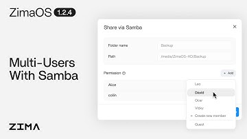 ZimaOS v1.2.4:  Multi-User with Samba··· Media  Migration···SMB Speeds Improved by 5,000x