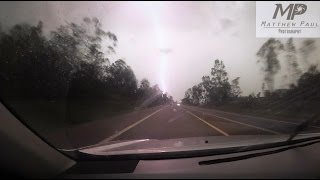 Spectacular Lightning Strike - Ipswich, December 18th 2014 [HD]