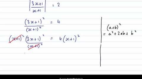 Modulus Equations And Inequalities III - Leaving Cert Project Maths - Algebra