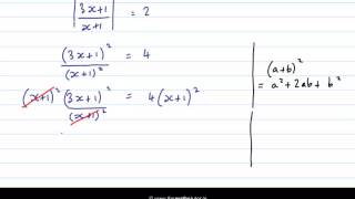 Modulus Equations And Inequalities III - Leaving Cert Project Maths - Algebra