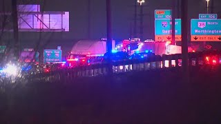 Suspect injured following pursuit, crash on I-71 near downtown Columbus