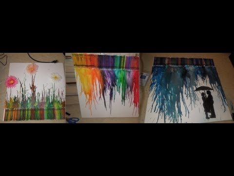 DIY Crayon Melting Art