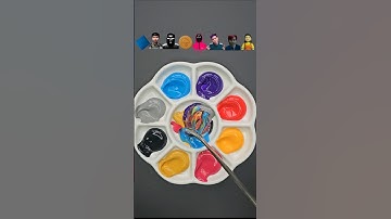 Guess the mixed color of Squid Game 2 | #squidgame2 #squidgame #오징어 게임 #satisfying #asmr