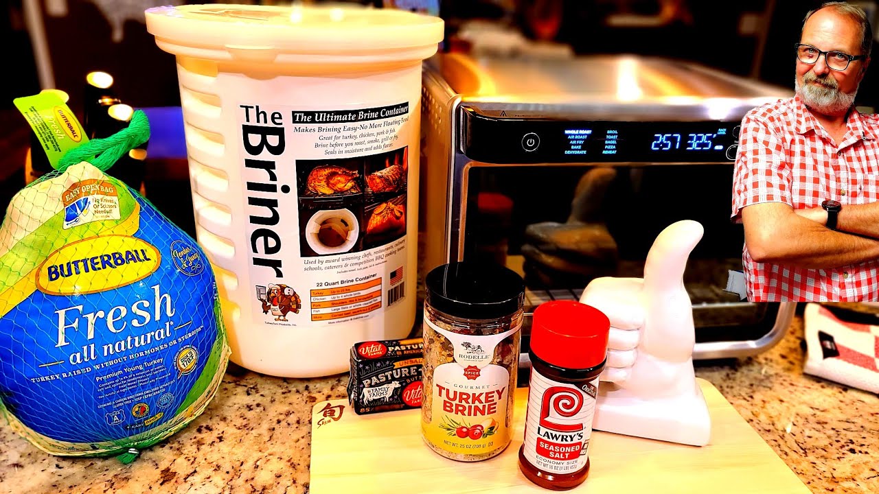 how to Brine & Air Fry a Turkey in Ninja Foodi XL PRO SMART OVEN & the