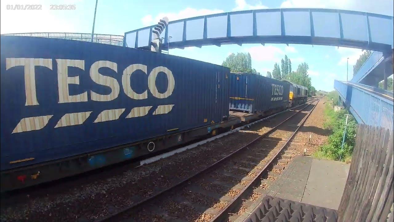 DRS Tesco liner past Swinton for Doncaster YouTube