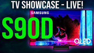 2024 Samsung S90D OLED TV Unboxed Live Review Showcasing QD-OLED TV Ability