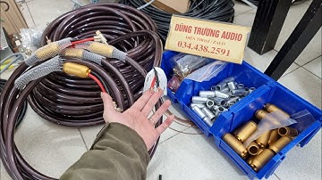 dây loa hi end lõi 7N occ silver có cả thớ đồng thớ bạc , ở giữa có lõi sợi cứng , chất âm rất tốt