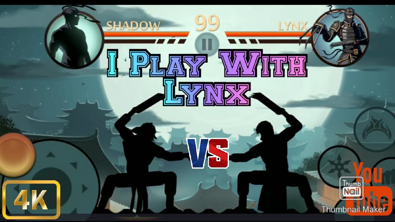 Shadow fight 2 lynx fight - YouTube