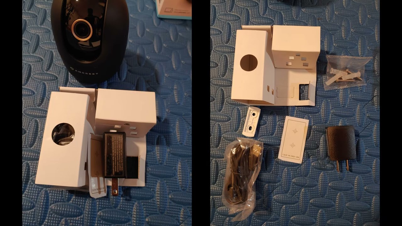 Amcrest 4MP WiFi Camera Indoor, What's in the box? (No audio)