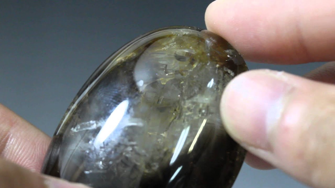 水入りスモーキークォーツルース WISML-001｜古代の水を内包した水晶